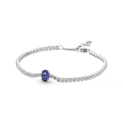 Pulsera Pandora plata rivier circon blau - 590039C01-20