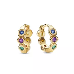 Arracades Pandora Marvel plata 14k gold-plated  zircon colors - 262567C01