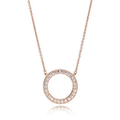 Colgante pandora rose circon cadena 45cm - 580515CZ