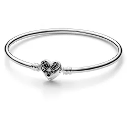Pulsera Pandora plata cierre corazon circon  - 592393C01