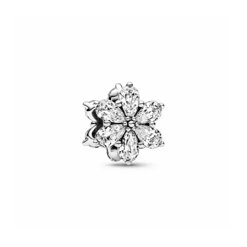 Charm Pandora plata flor zircon - 792623C01