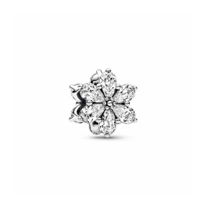 Charm Pandora plata flor zircon - 792623C01
