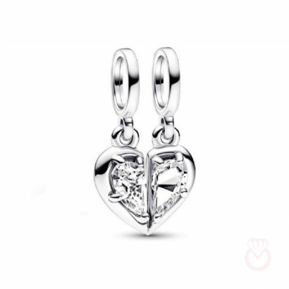 Charm Pandora plata cor zircon - 792643C01