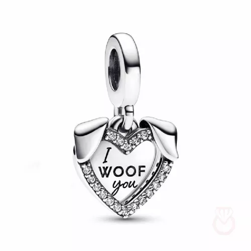 Charm Pandora plata cor zircon - 792647C01