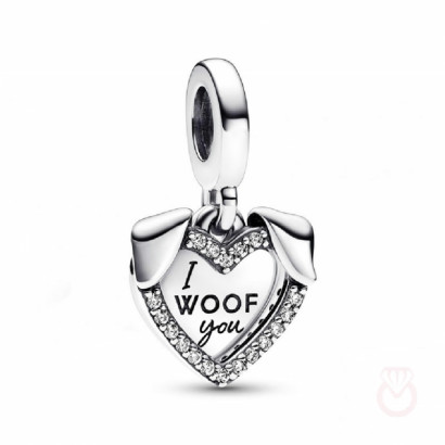 Charm Pandora plata cor zircon - 792647C01