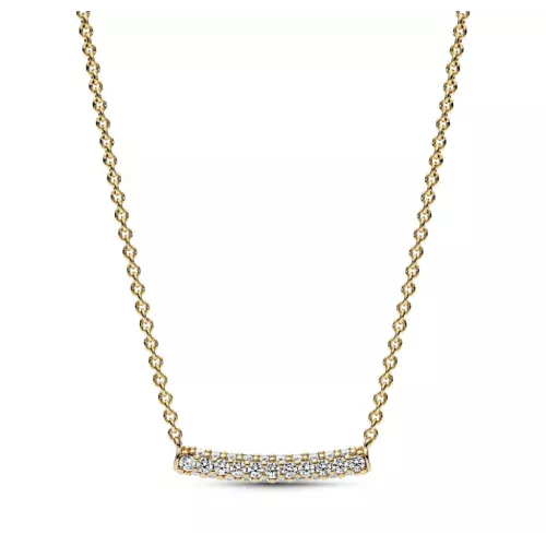 Collar Pandora plata xapada zircon - 362635C01