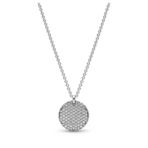 Penjoll Pandora plata zircon cadena plata - 392632C01-45