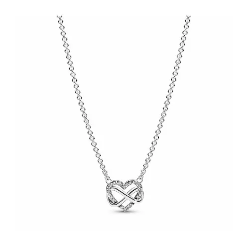 Collar Pandora plata zircon cor infinit - 392666C01