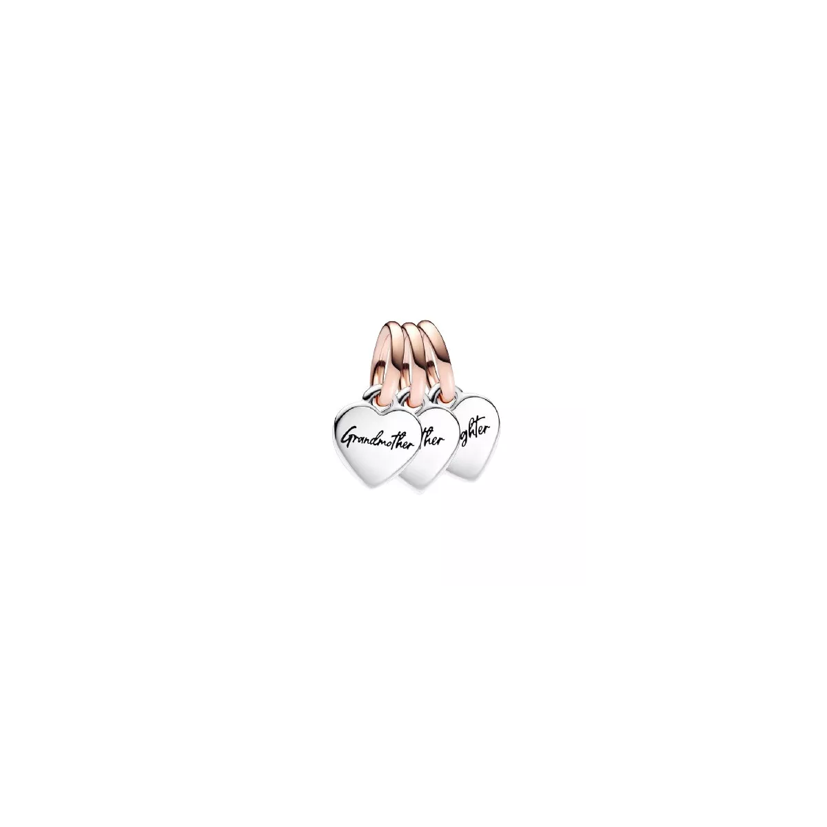 Charm Pandora plata 3 cors avia-mare i filla - 782648C00