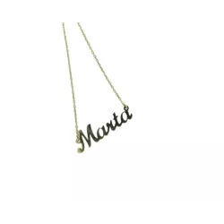 Collar or groc 18k amb nom - CO-1-MARTA