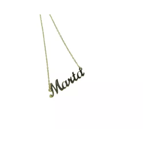 Collar or groc 18k amb nom - CO-1-MARTA