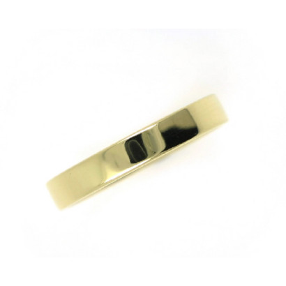 Anillo oro amarillo 18klts 3.8mm plano - AL023