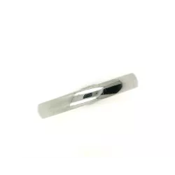 Anell or blanc 18k 3mm mitja canya - M-LCB3