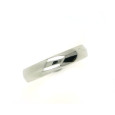 Anillo oro blanco 18k 4mm media caña - M-LCB4