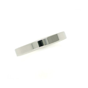 Anillo oro blanco 18k 3mm plano - M-LPCB3