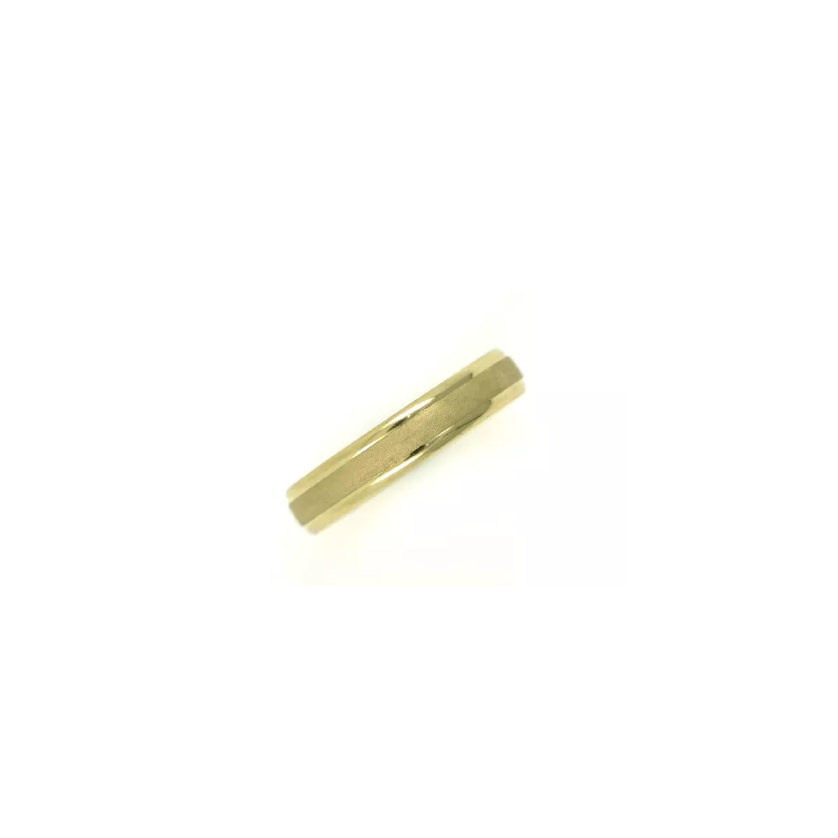 Anell or groc mate-pulit 18k 3.9mm - M-S116