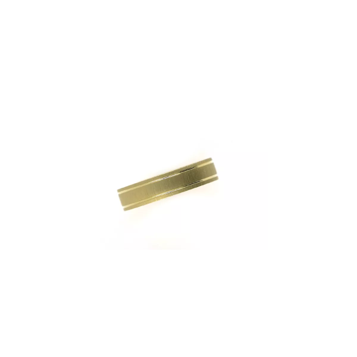 Anell or groc mate-pulit 18k 4.5mm - M-S135