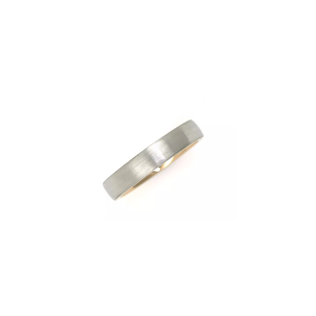 Anell or blanc mate rosa 18k 6 brillants 4.3mm - AL0346