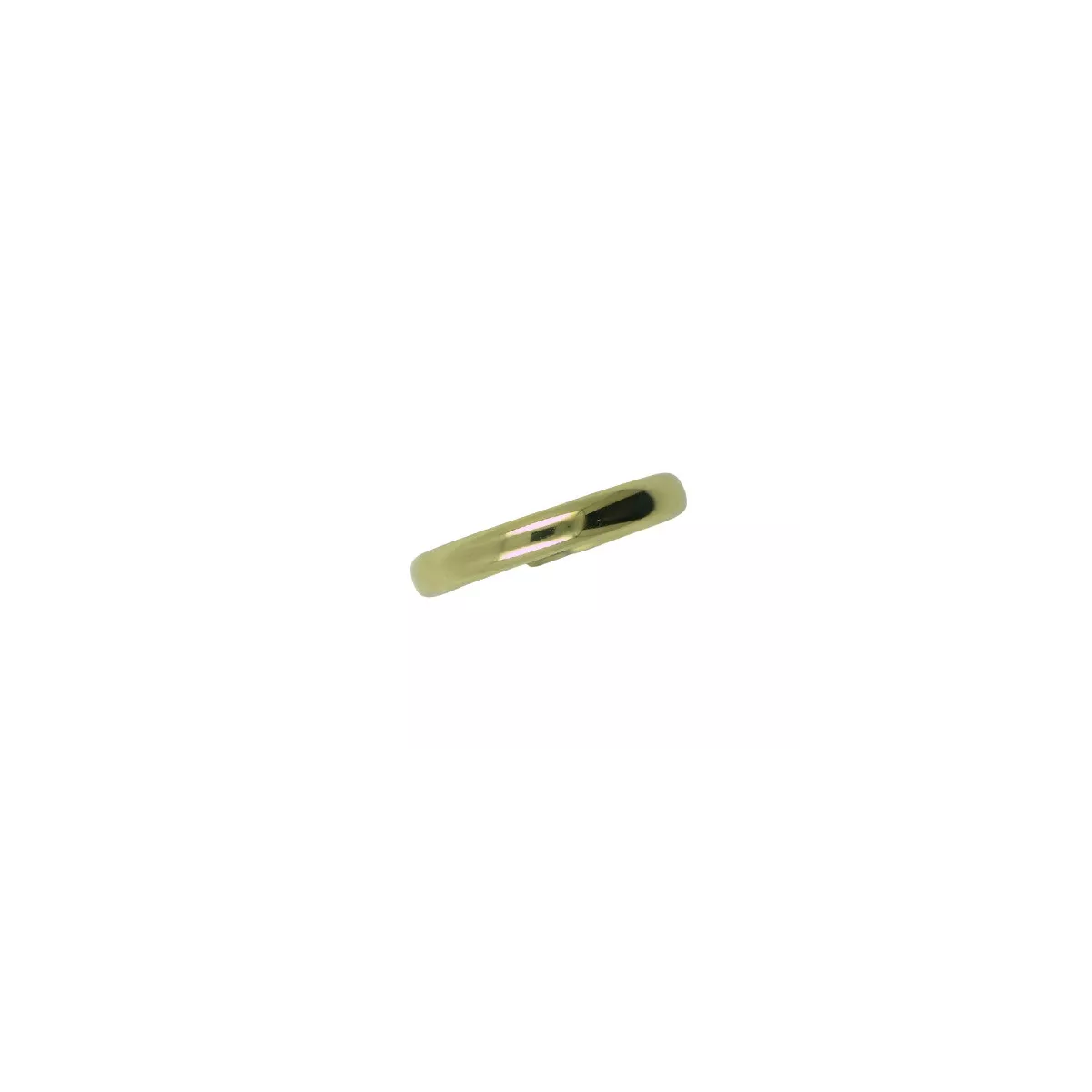 Anell or groc 18k mitja canya 3.5x1.5mm - AL026