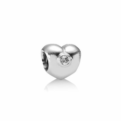 Charm plata cor zircon - 790134CZ