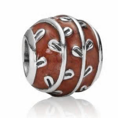 Charm plata esmalt vermell - 790525EN17