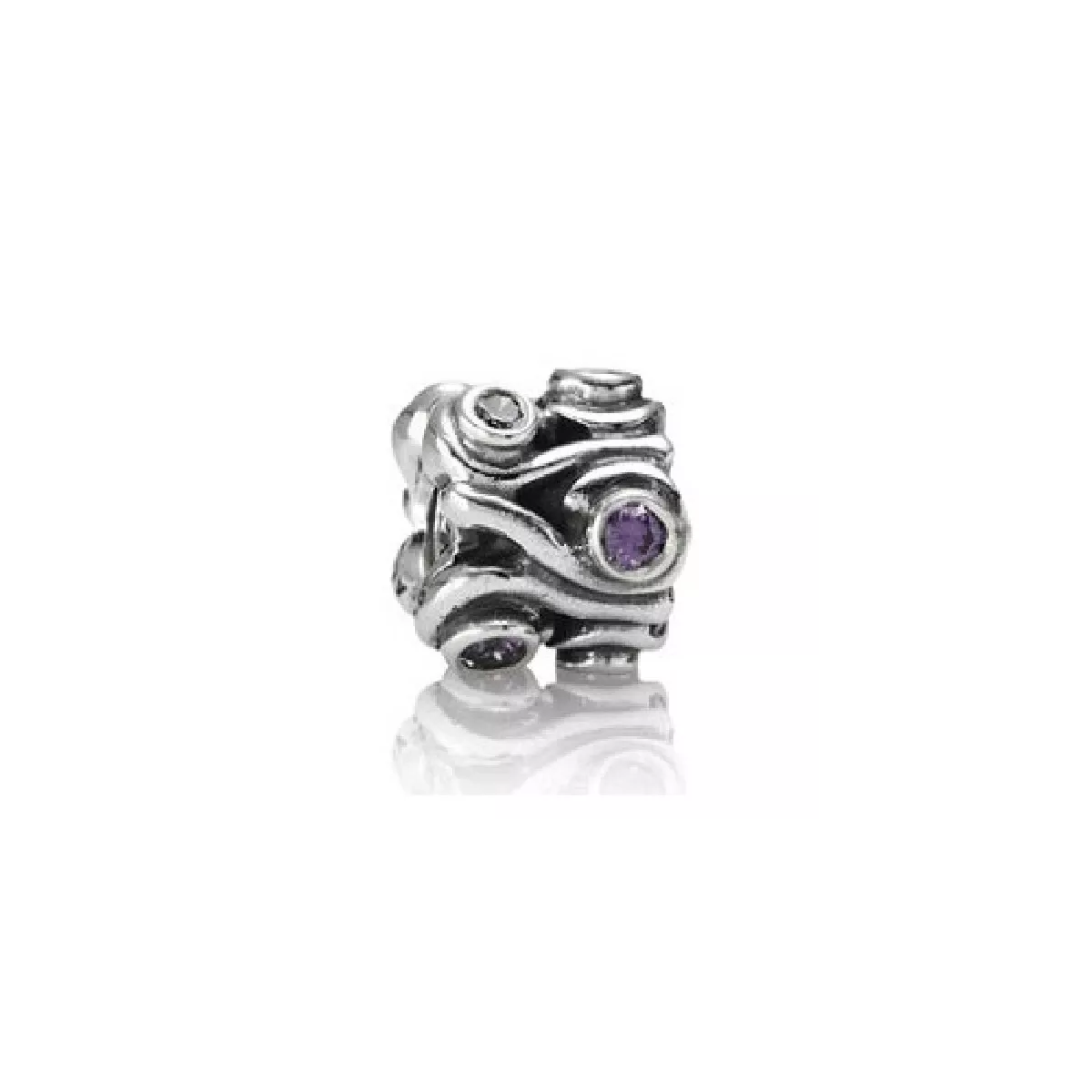Charm plata circon lila - 79369ACZ