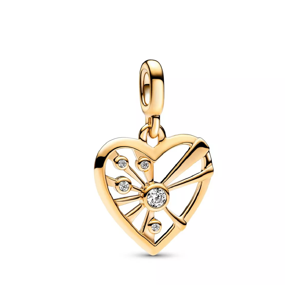 Charm Pandora plata xapada cor zircon - 762691C01