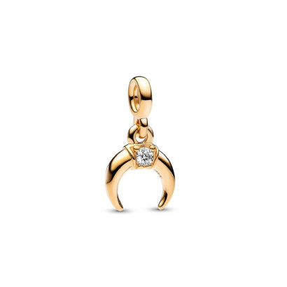 Charm Pandora plata xapada lluna zircon - 762692C01