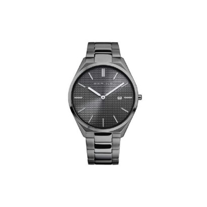 Rellotge Bering ultra slim 40mm acer negre - 17240-777