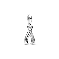 Charm Pandora wishbone plata zircon - 792803C01