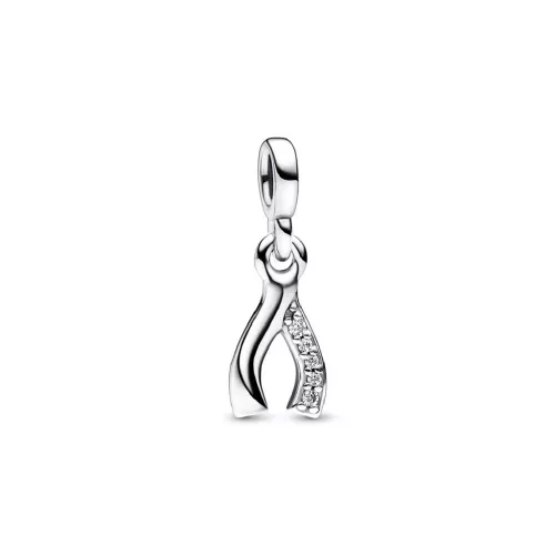 Charm Pandora wishbone plata zircon - 792803C01