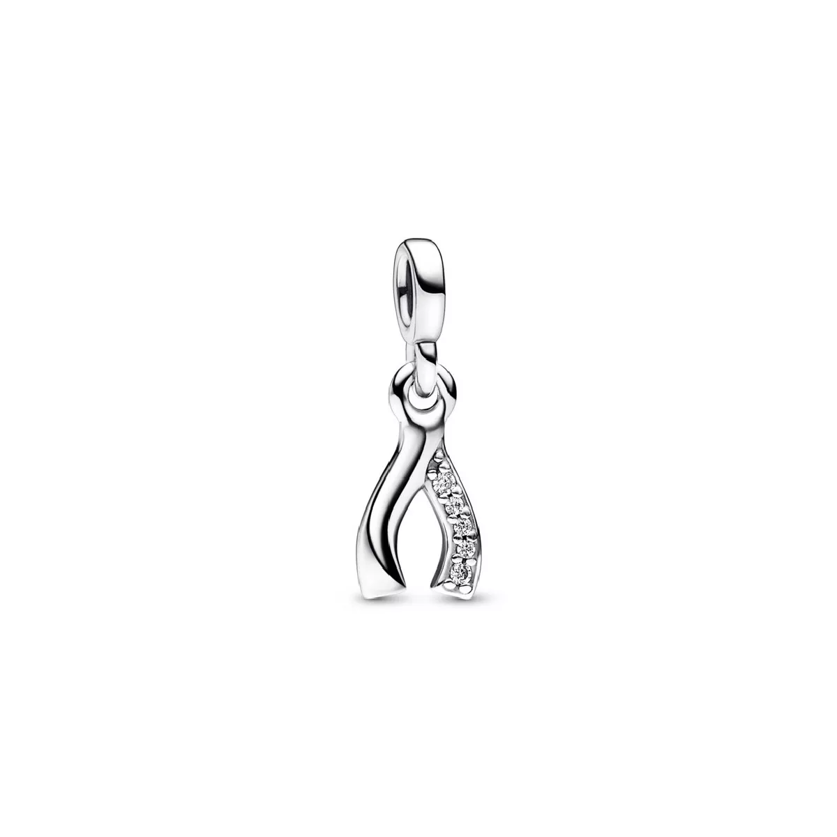 Charm Pandora wishbone plata zircon - 792803C01
