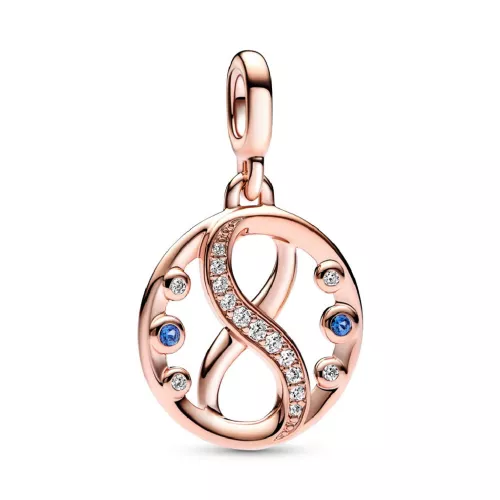 Charm Pandora plata rose infinit zircon - 782696C01