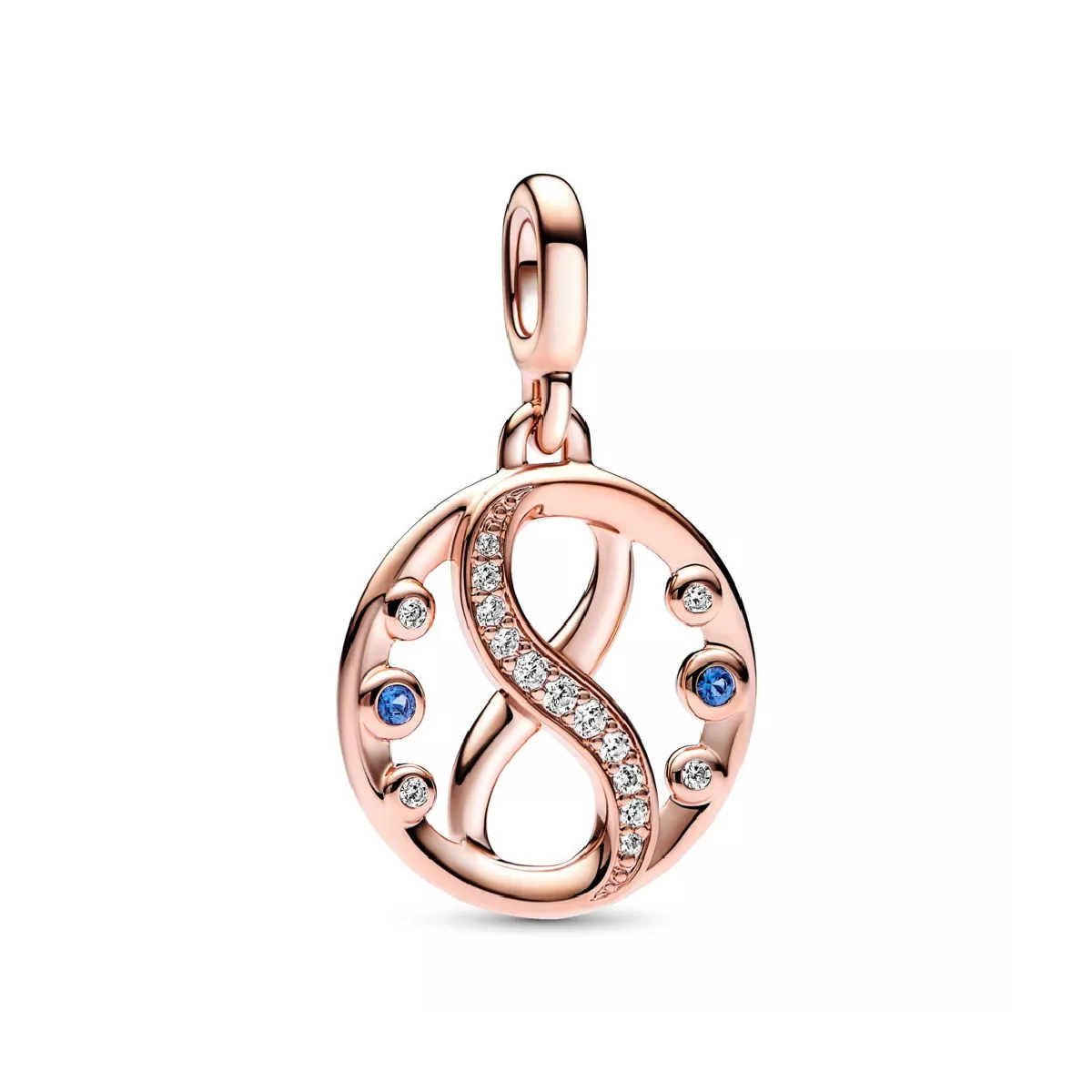 Charm Pandora plata rose infinit zircon - 782696C01