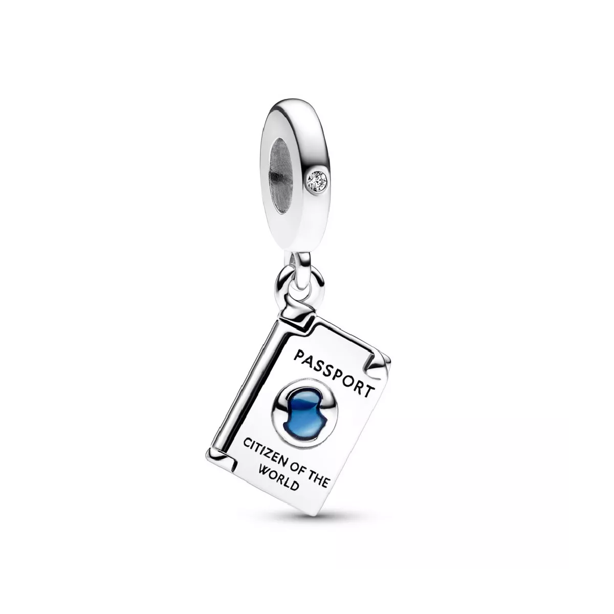 Charm Pandora plata  Passport zircon blau - 792680C01
