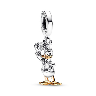 Charm Pandora Disney 100 Donald Duck plata 14k gold 1 brill. - 792683C01