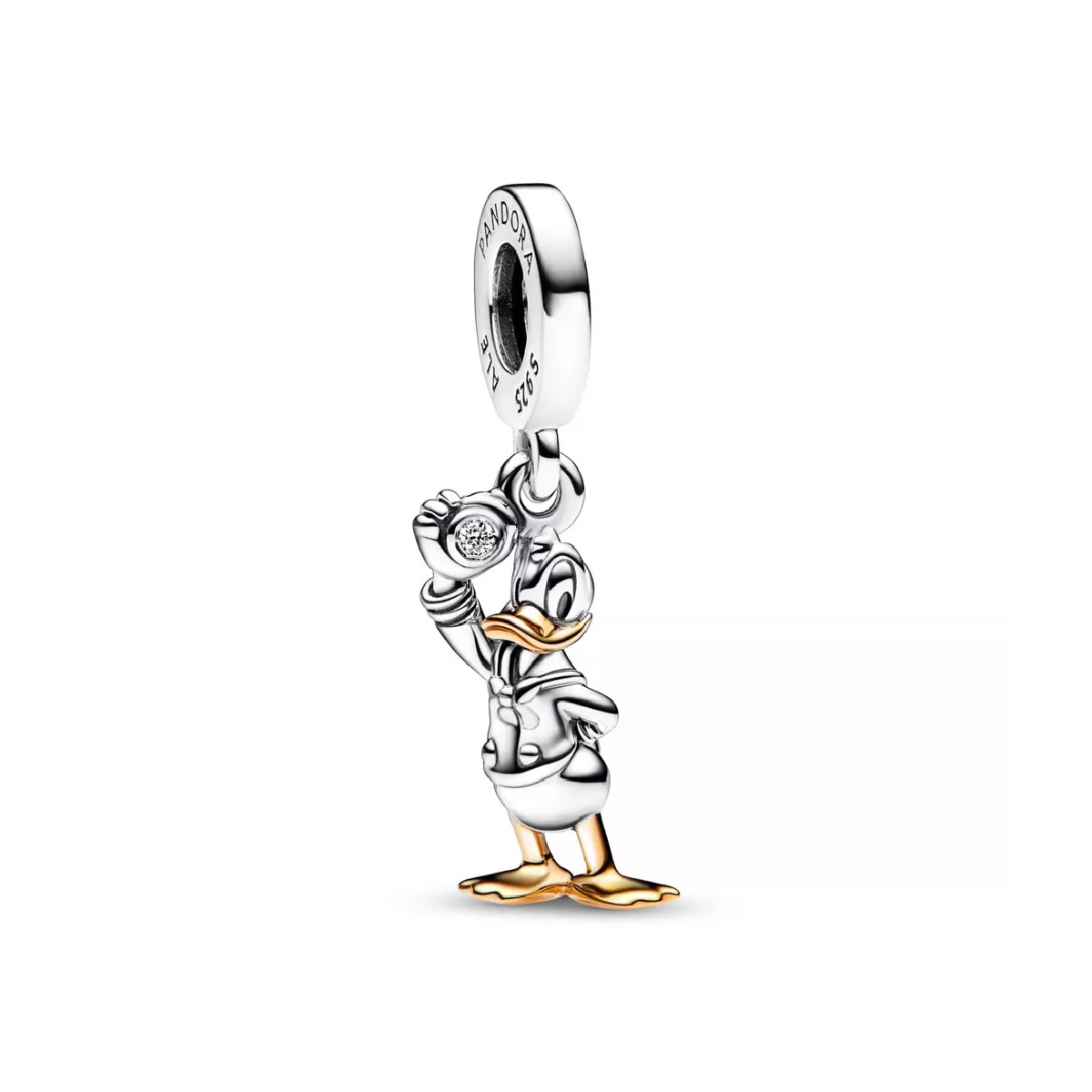 Charm Pandora Disney 100 Donald Duck plata 14k gold 1 brill. - 792683C01