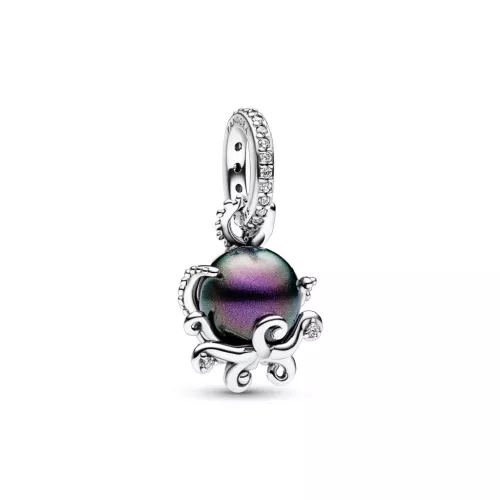 Charm Pandora Disney pop perla gris plata zircon - 792684C01