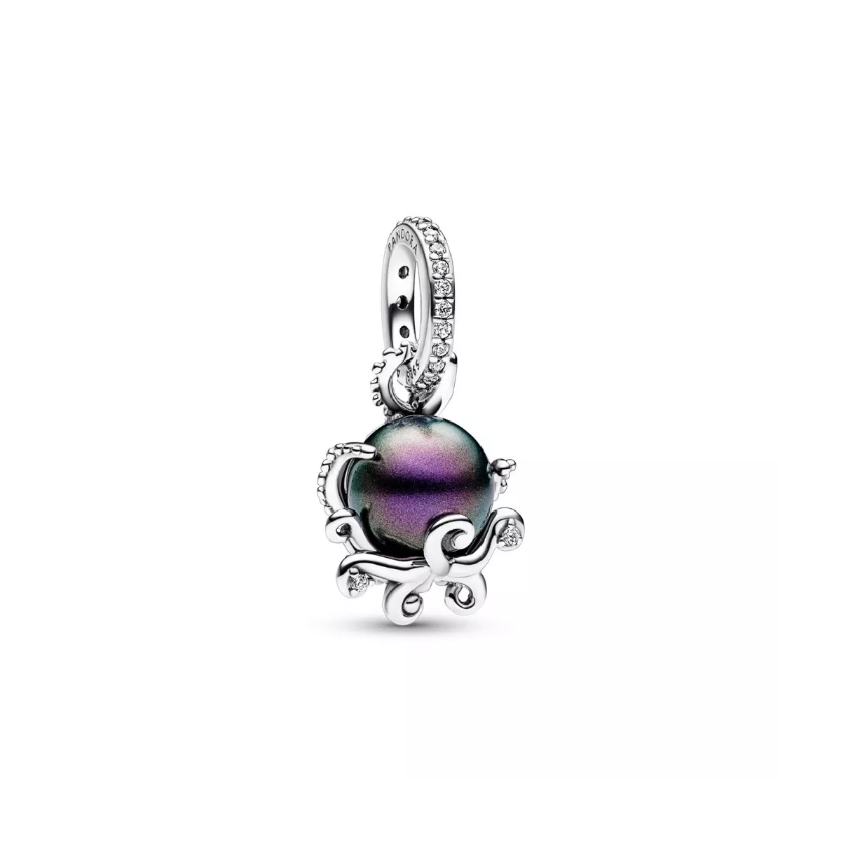 Charm Pandora Disney pop perla gris plata zircon - 792684C01