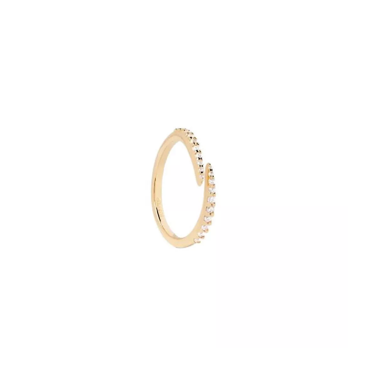 Anell Pdpaola Embrace plata gold-plated zircon - AN01-805-14