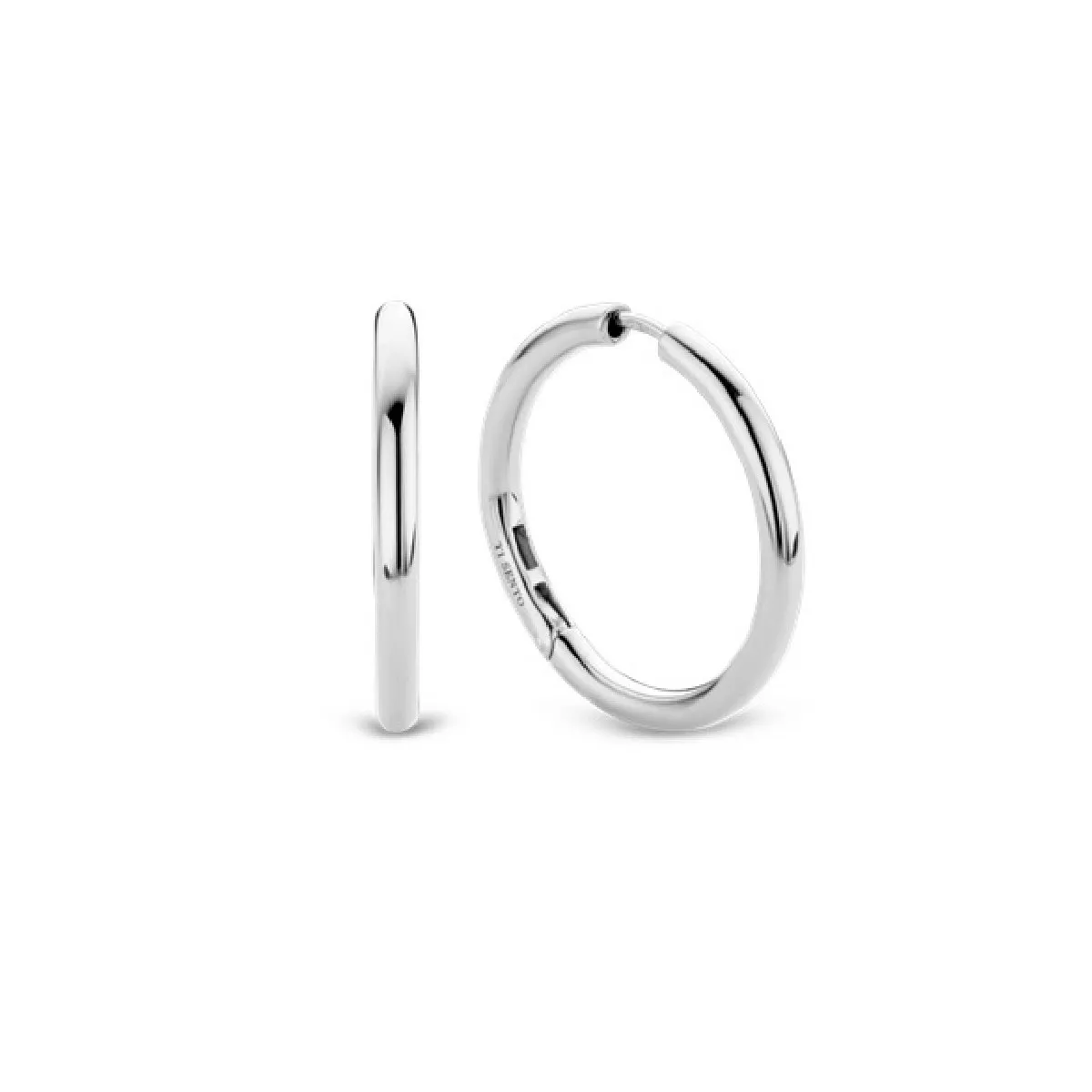 Pendientes aros Ti Sento plata diametro 30mm - 7782SI