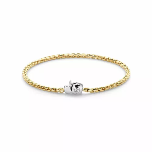 Pulsera Ti Sento plata chapada acadenada - 23023SY