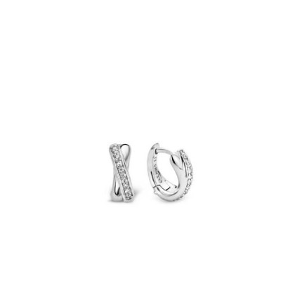 Arracades Ti Sento plata zircon criolla diametre 12mm - 7667ZI