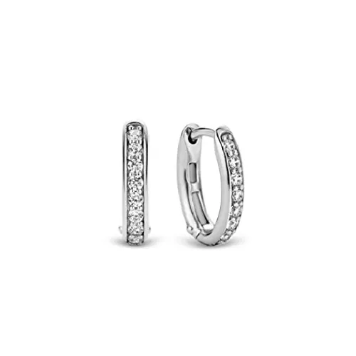 Arracades Ti Sento plata zircon diametre 15mm - 7759ZI