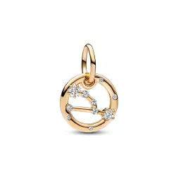 Charm Pandora horoscop Taure gold-plated 14k zircon - 762707C01