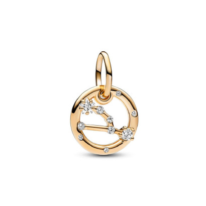 Charm Pandora horoscopo Tauro gold-plated 14k circon - 762707C01