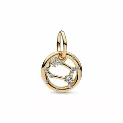 Charm Pandora zodiaco Géminis plata gold plated 14k circon - 762711C01