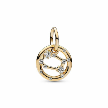 Charm Pandora horoscop Geminis plata gold plated 14k zircon - 762711C01