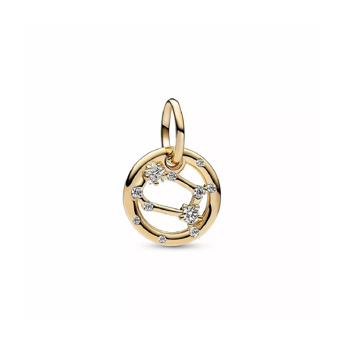 Charm Pandora zodiaco Géminis plata gold plated 14k circon - 762711C01