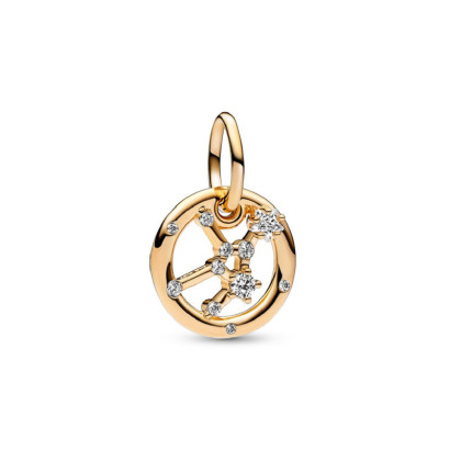 Charm Pandora horoscopo Virgo plata gold-plated circon  - 762715C01